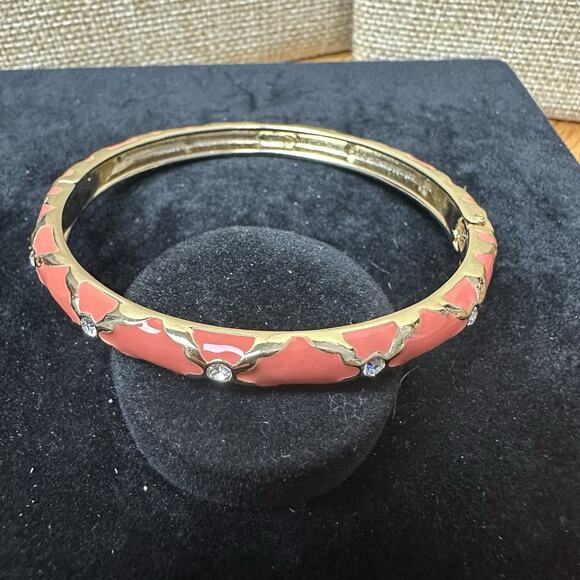 Sequin Nordstrom Multicolor Gold Tone Statement Enamel Bangle Bracelet # 198 - Picture 3 of 3